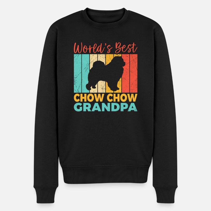 Chow Chow Gifts - Männer Premium Bio Pullover - Schwarz