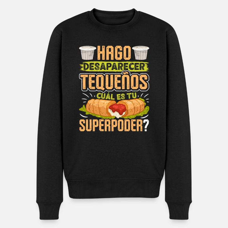 Tequenos venezolanisch - Männer Premium Bio Pullover - Schwarz