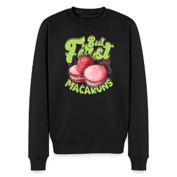 Macaron Macaron Baker But First Macarons - Pull Premium bio Homme - noir - Devant - Nico (187cm)
