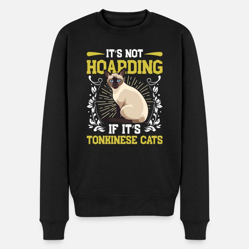 Chat tonkinois - Pull Premium bio Homme - noir