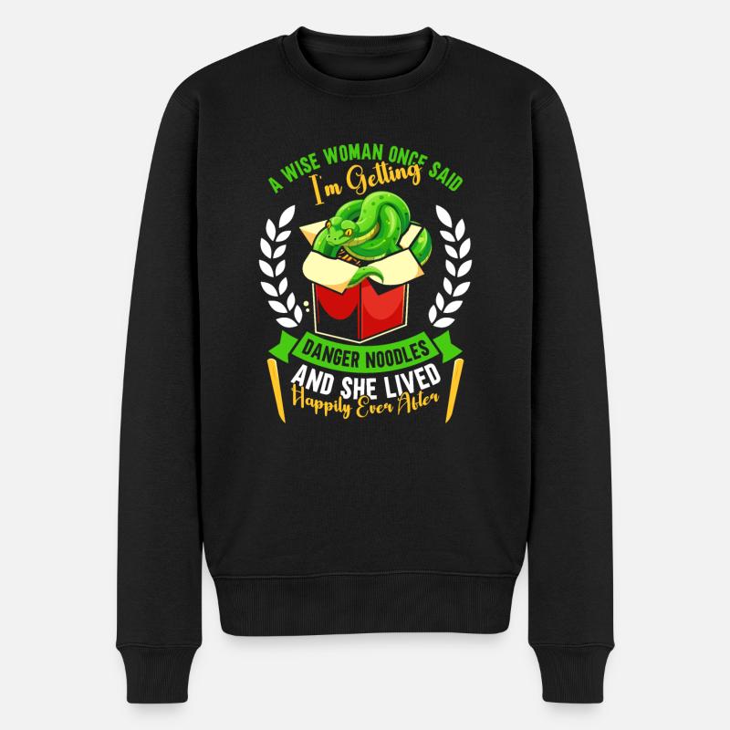 Python arborescent vert - Pull Premium bio Homme - noir