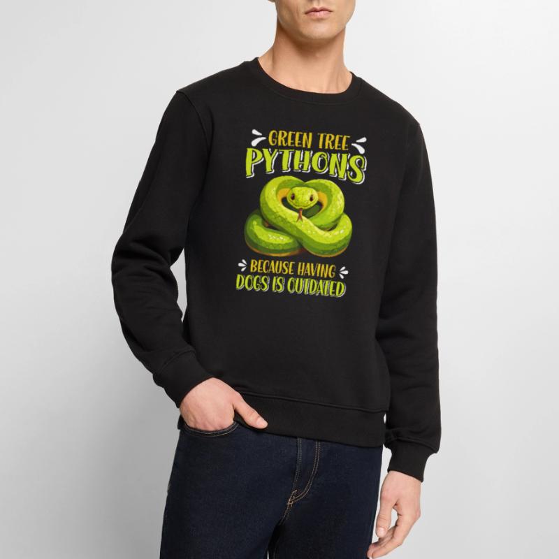 Green Tree Python Men's Premium Organic Jumper