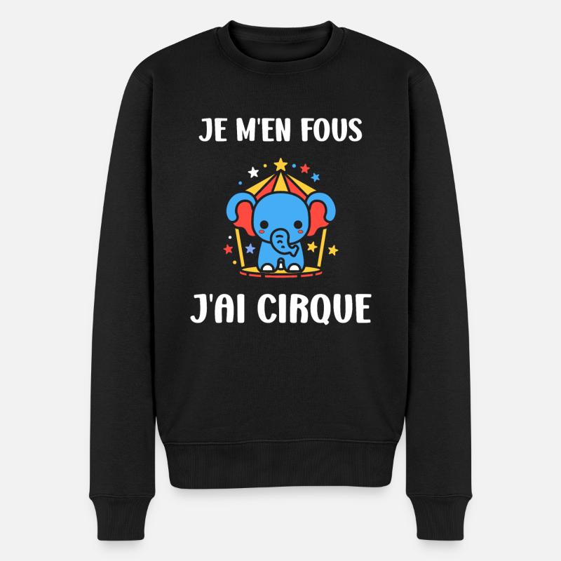 Humour cirque - Pull Premium bio Homme - noir