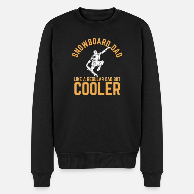 Snowboard Papa Snowboard Dad - Pull Premium bio Homme - noir