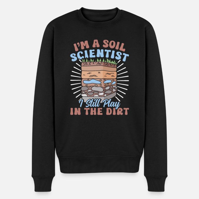 Science du sol, Naturaliste - Pull Premium bio Homme - noir