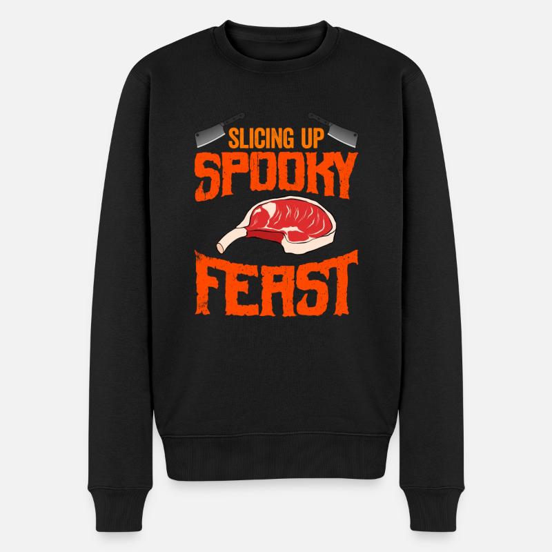 Boucher d'Halloween Boucher d'Halloween - Pull Premium bio Homme - noir