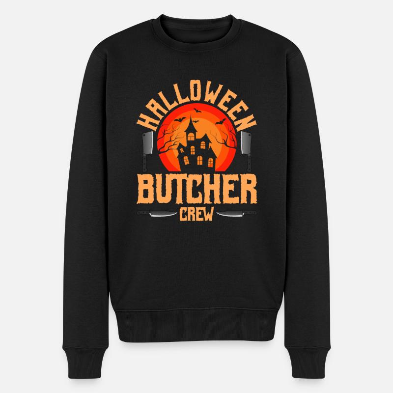 Boucher d'Halloween Boucher d'Halloween - Pull Premium bio Homme - noir
