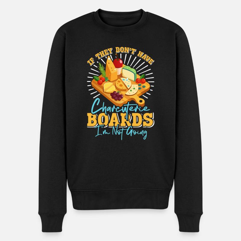 Planche de charcuterie amusante - Pull Premium bio Homme - noir