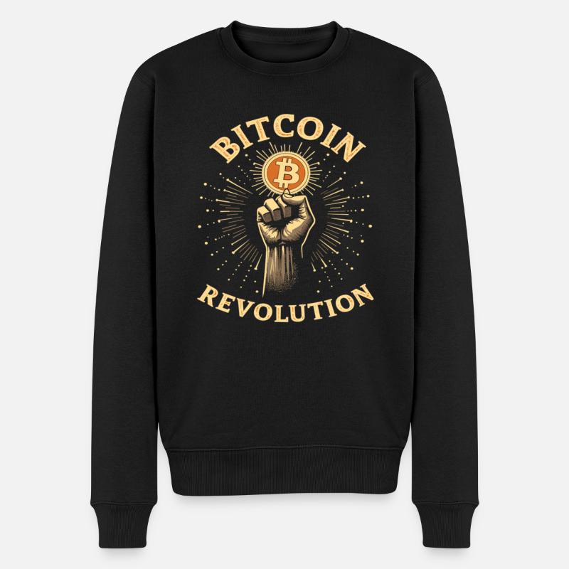 Révolution Bitcoin - Pull Premium bio Homme - noir