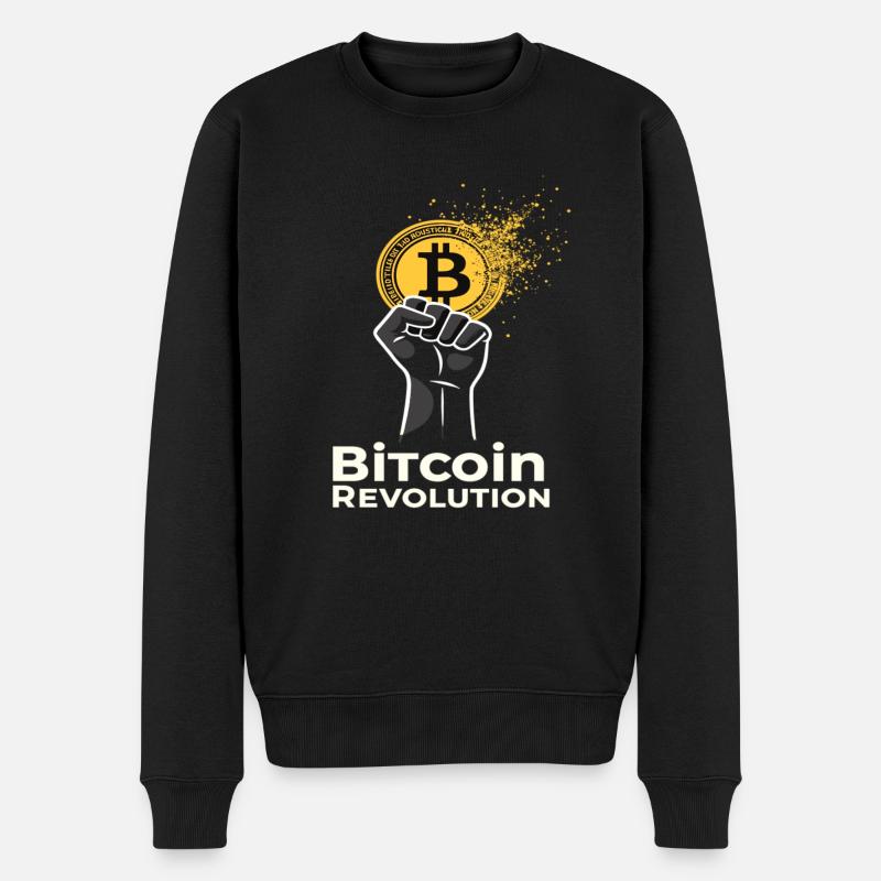 Révolution Bitcoin - Pull Premium bio Homme - noir