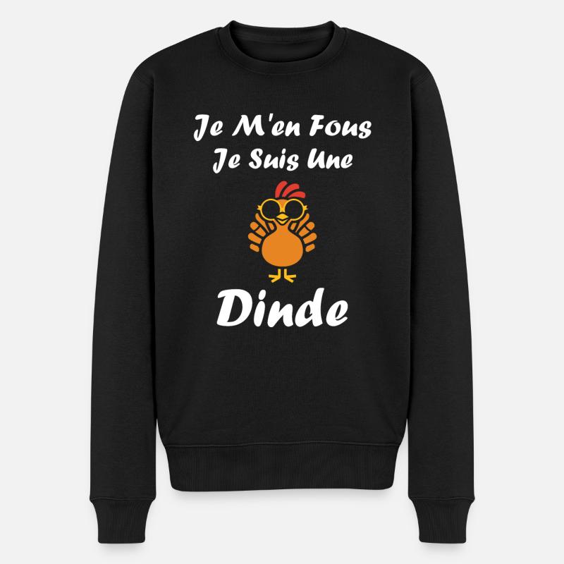 Dinde - Pull Premium bio Homme - noir