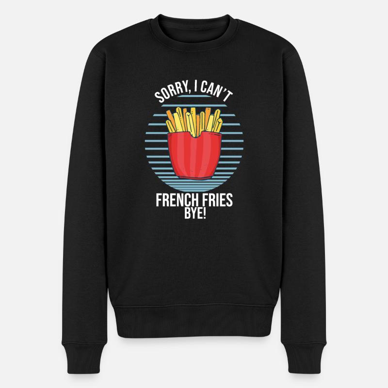 Frites drôles Frites drôles - Pull Premium bio Homme - noir