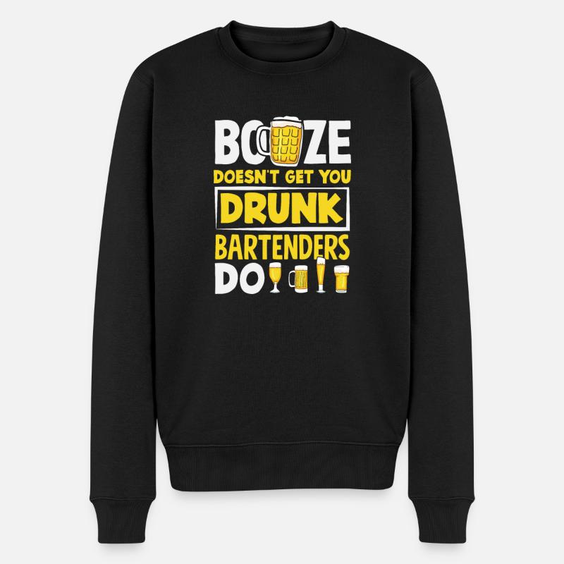 Funny Bartender Saying Bartender Gift - Men's Premium Organic Jumper - black