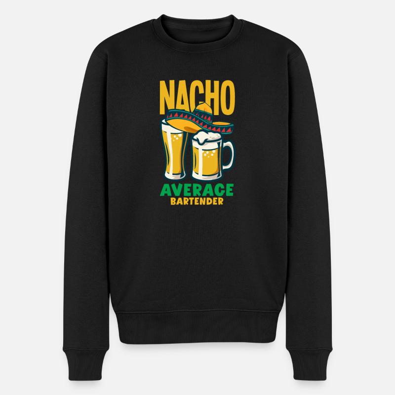 Funny Bartender Saying Bartender Gift - Men's Premium Organic Jumper - black