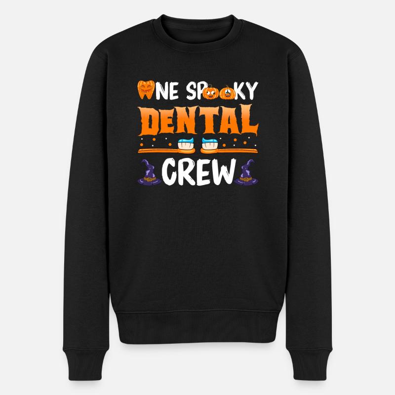 Dentiste Halloween assistant dentaire - Pull Premium bio Homme - noir