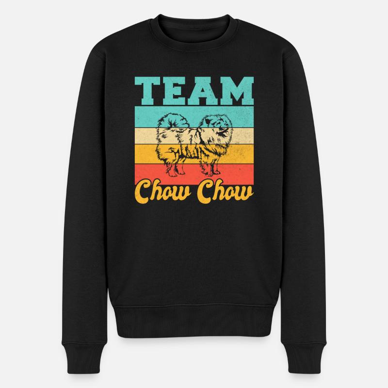 Chow Chow Gifts - Männer Premium Bio Pullover - Schwarz