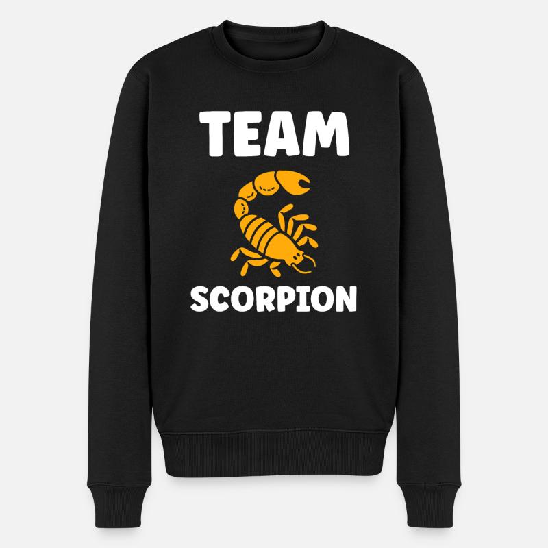 Skorpion - Männer Premium Bio Pullover - Schwarz