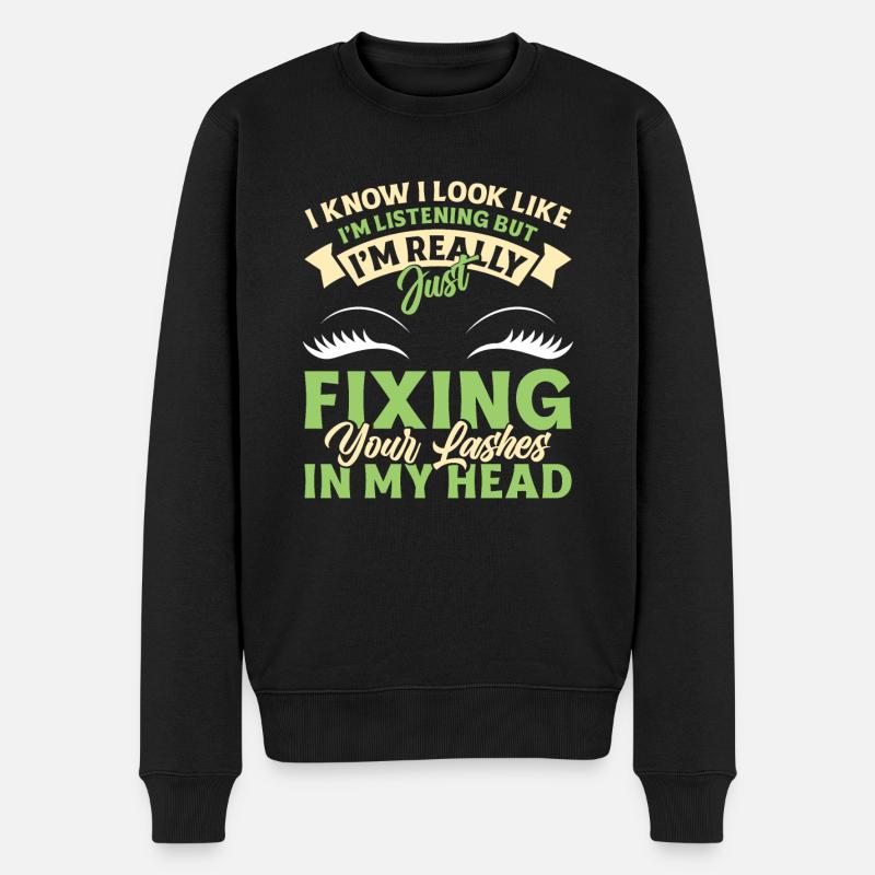 Lash Tech - Männer Premium Bio Pullover - Schwarz