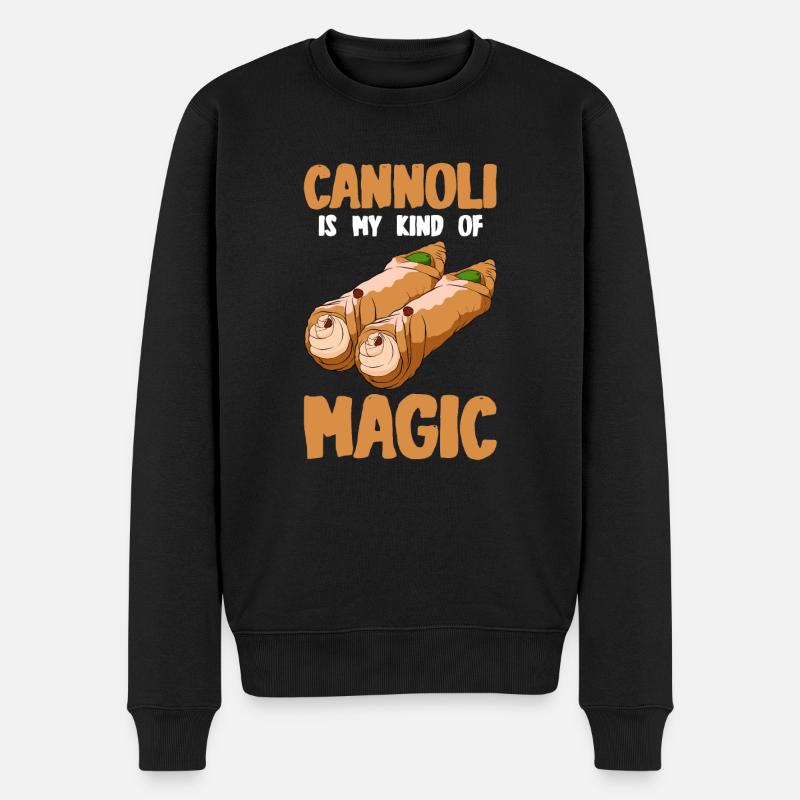 Cannoli Cannolo - Männer Premium Bio Pullover - Schwarz