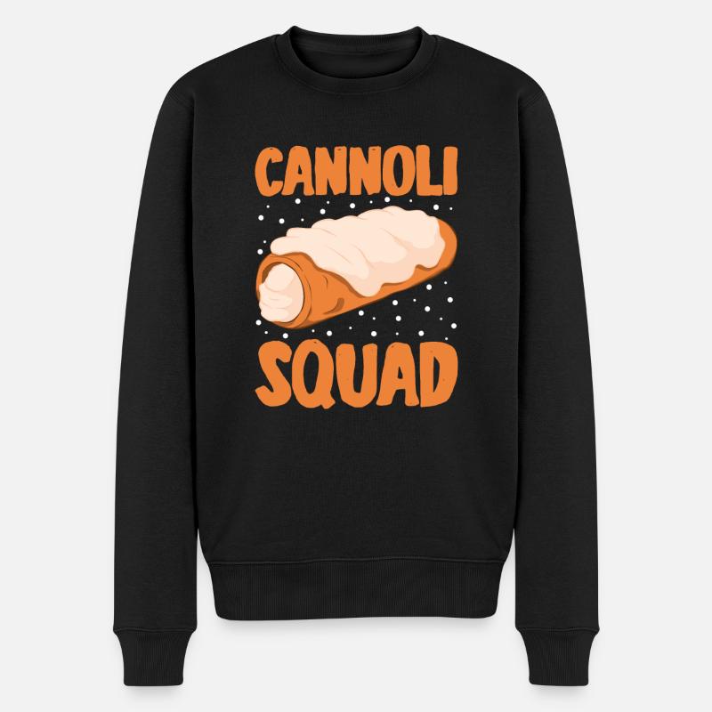 Cannoli Cannolo - Männer Premium Bio Pullover - Schwarz
