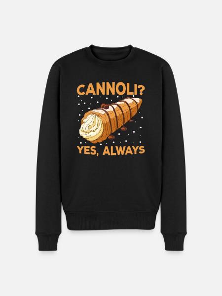Cannoli Cannolo - Men's Premium Organic Jumper - black