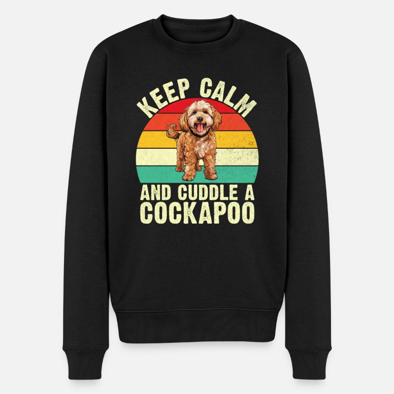 Cockapoo Gifts - Männer Premium Bio Pullover - Schwarz