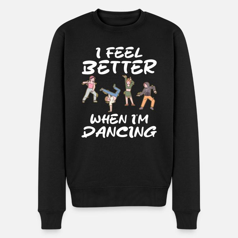 Feel The Rhythm: Das Perfekte Disco Party Dance - Männer Premium Bio Pullover - Schwarz