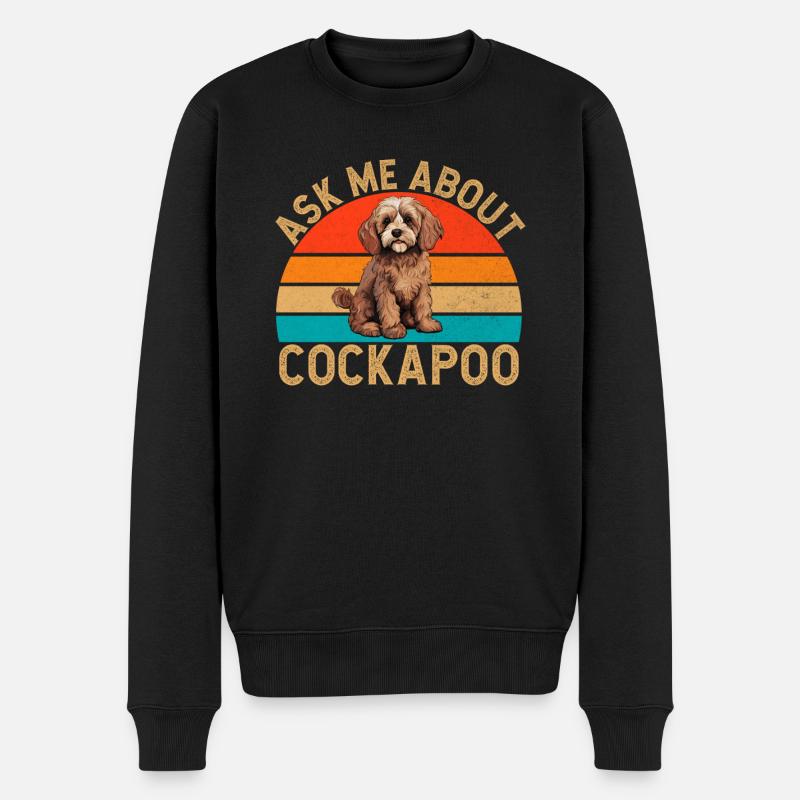 Cockapoo Gifts - Men's Premium Organic Jumper - black
