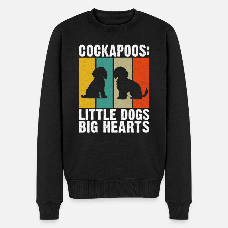 Cadeaux Cockapoo - Pull Premium bio Homme - noir