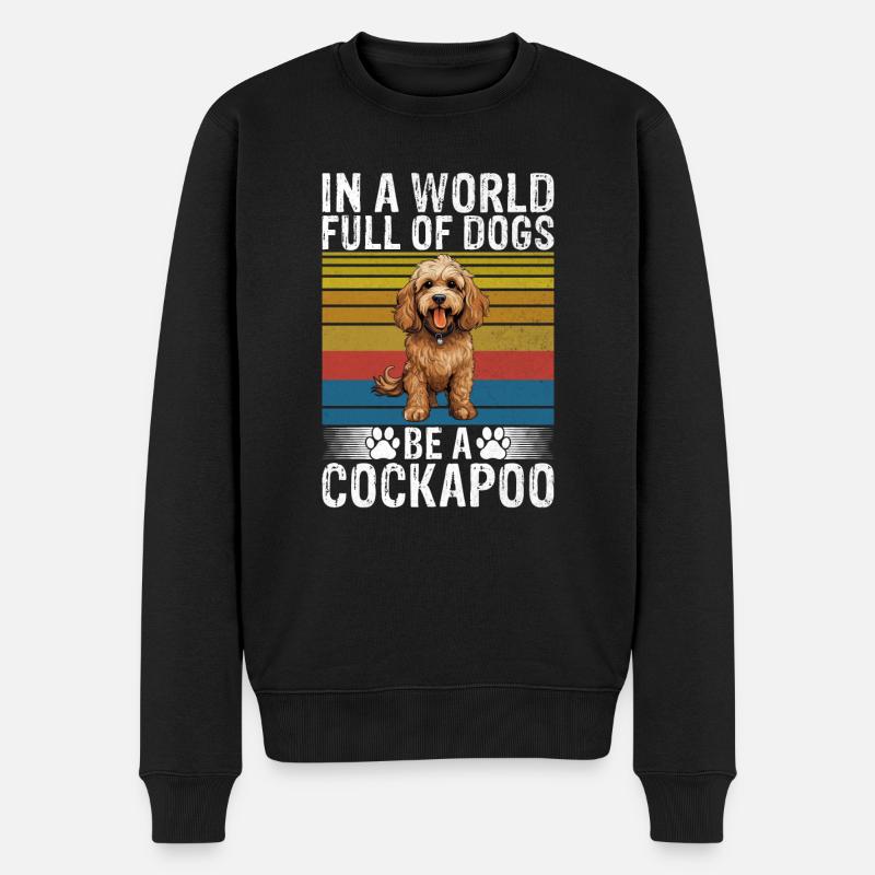 Cockapoo Gifts - Men's Premium Organic Jumper - black