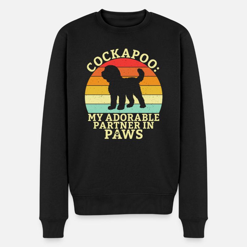 Cadeaux Cockapoo - Pull Premium bio Homme - noir