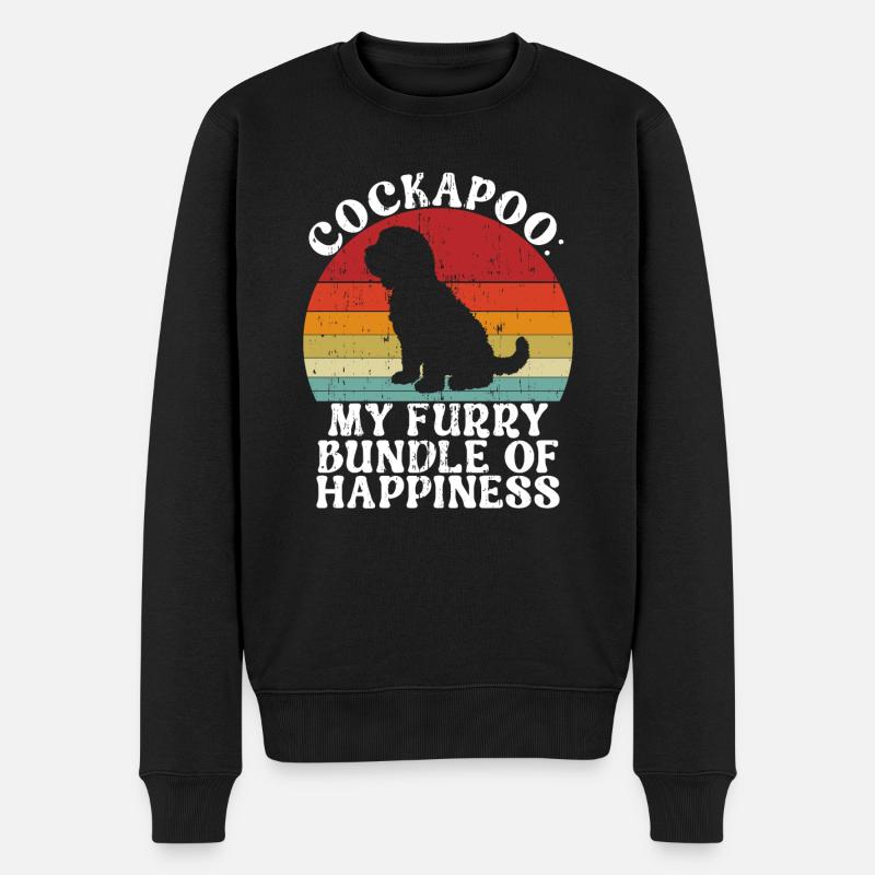 Cockapoo Gifts - Männer Premium Bio Pullover - Schwarz