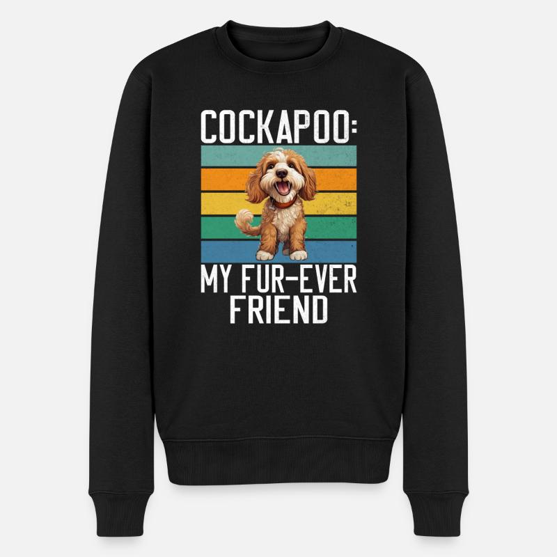 Cockapoo Gifts - Männer Premium Bio Pullover - Schwarz