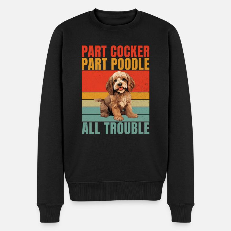 Cockapoo Gifts - Männer Premium Bio Pullover - Schwarz