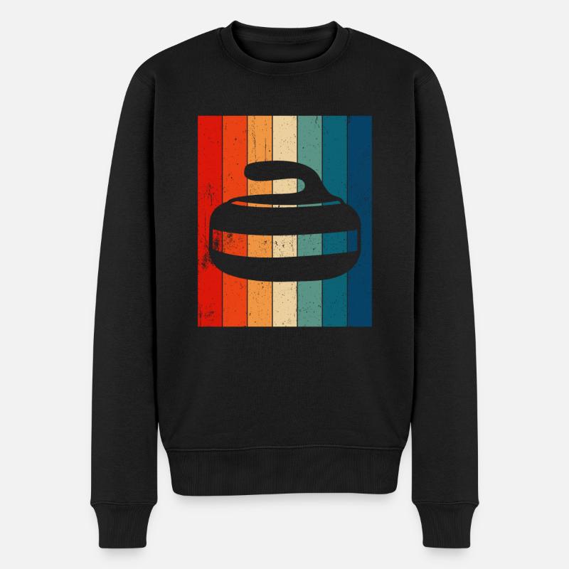 Curling sportif - Pull Premium bio Homme - noir