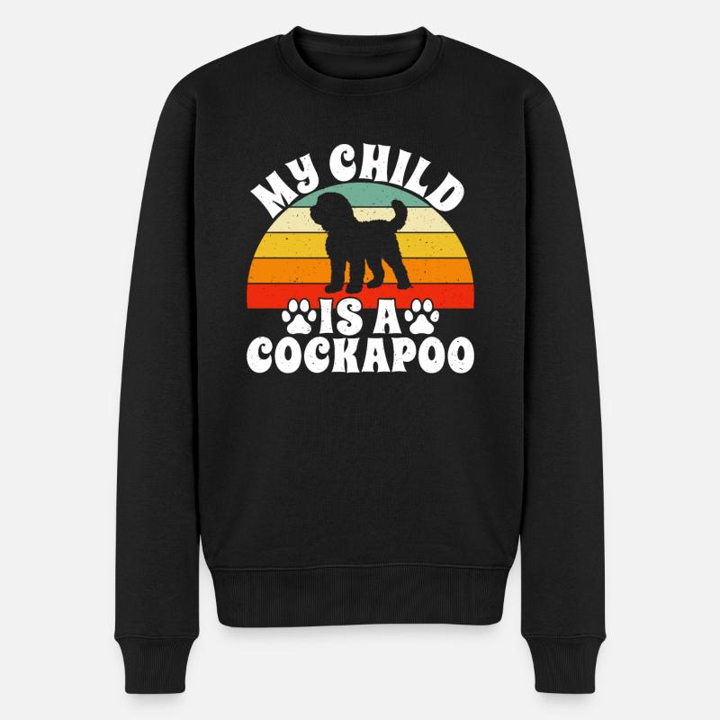 Cadeaux Cockapoo - Pull Premium bio Homme - noir
