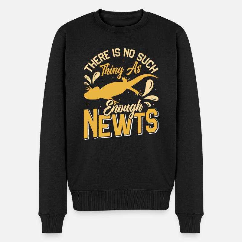 Molch - Männer Premium Bio Pullover - Schwarz