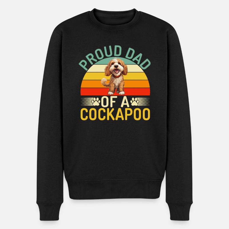 Cockapoo Gifts - Männer Premium Bio Pullover - Schwarz