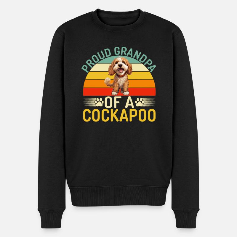 Cadeaux Cockapoo - Pull Premium bio Homme - noir
