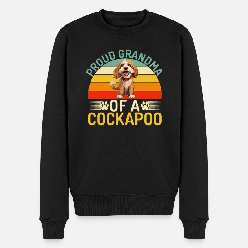 Cadeaux Cockapoo - Pull Premium bio Homme - noir