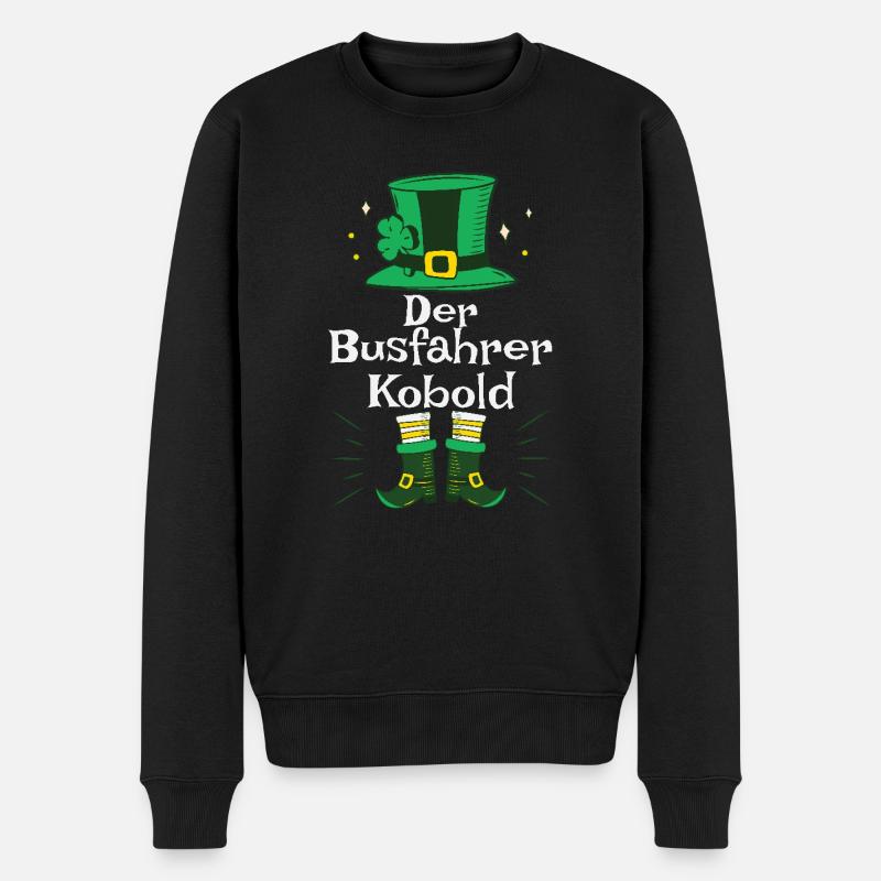 Dieses Design bringt Festtagsfreude auf jede - Männer Premium Bio Pullover - Schwarz