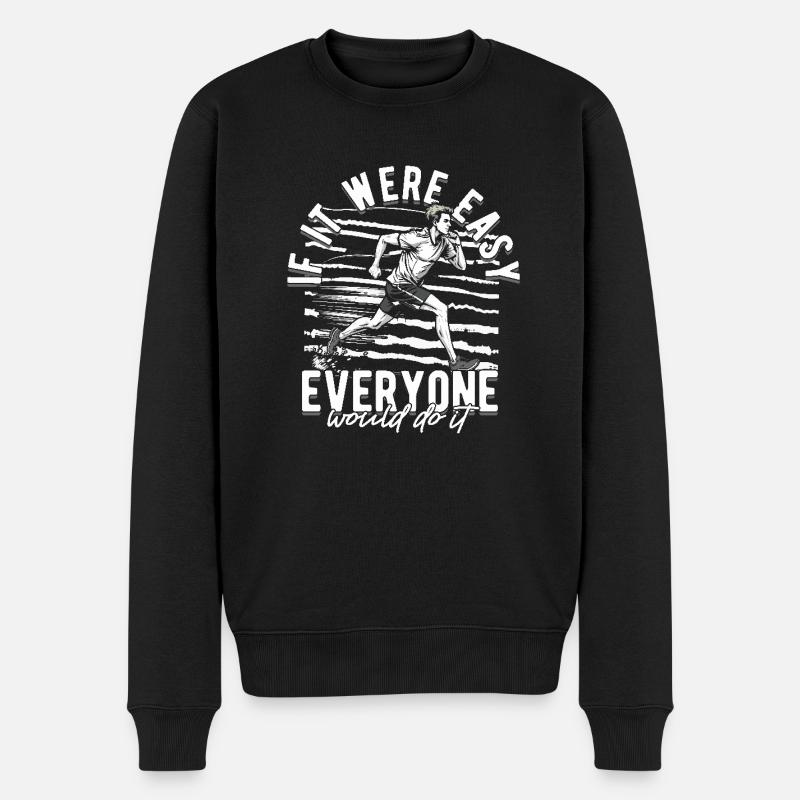 Sprint Athletics Sprint - Men's Premium Organic Jumper - black
