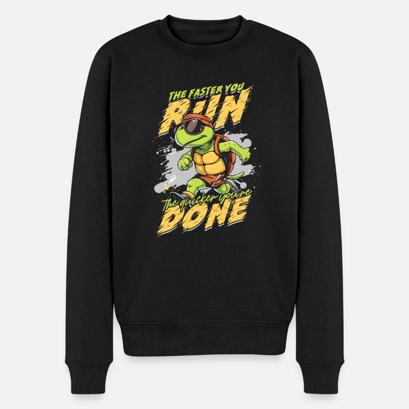 Sprint Athlétisme Sprint - Pull Premium bio Homme - noir
