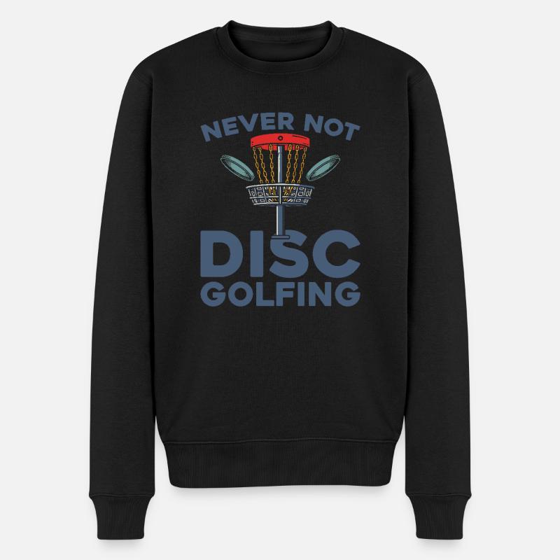 Frisbee Golf Disc Golf - Männer Premium Bio Pullover - Schwarz