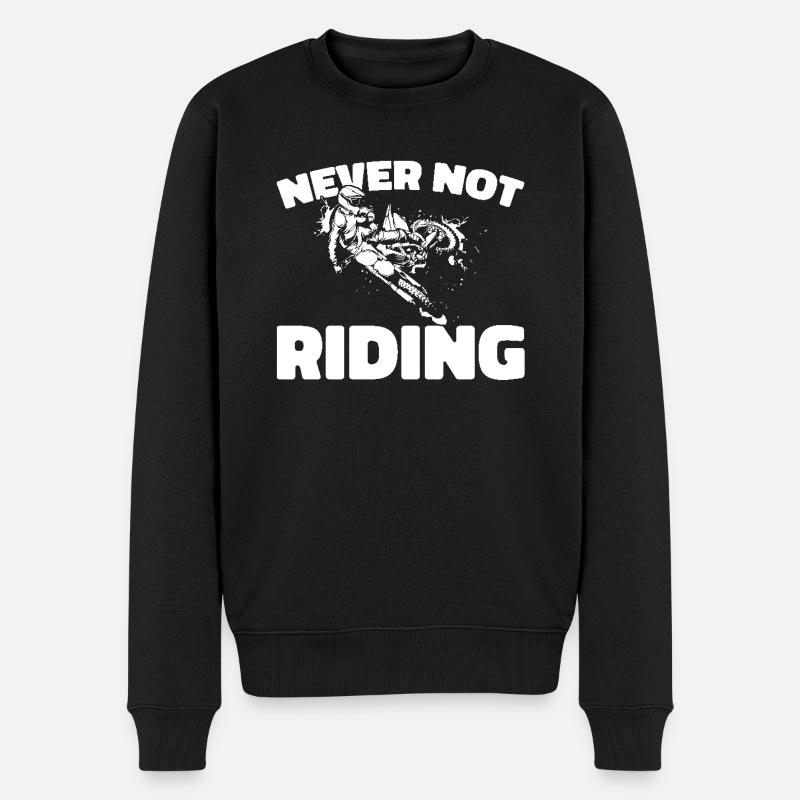 Mx Motocross Dirt Bike - Pull Premium bio Homme - noir