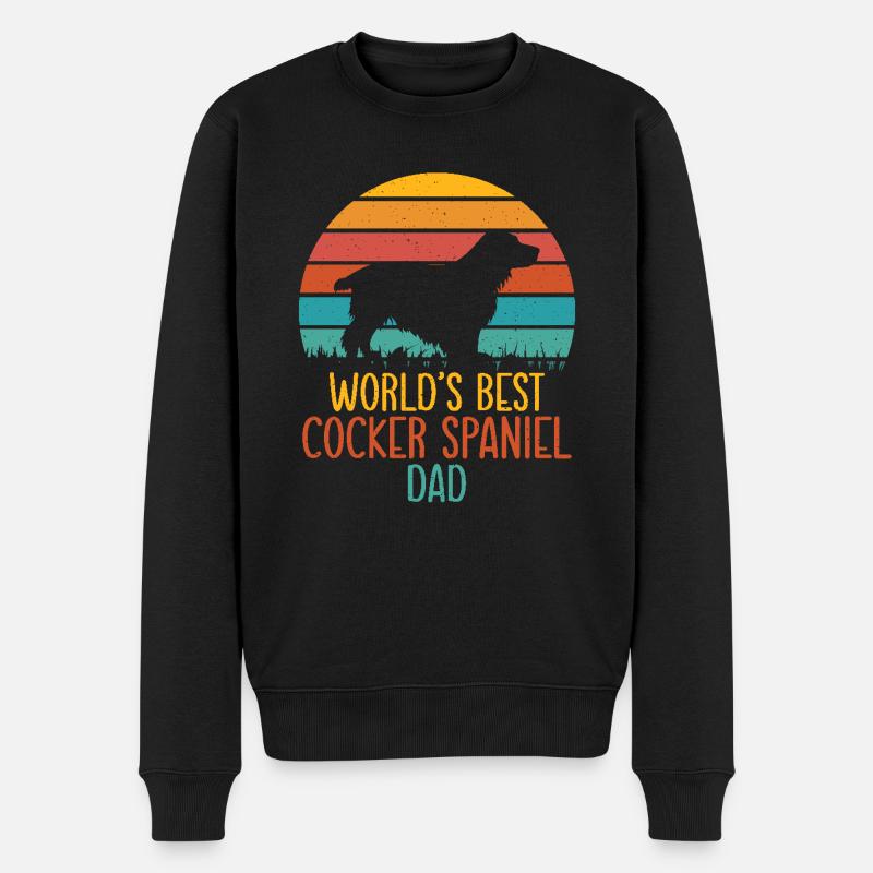 Cocker Spaniel Gifts - Men's Premium Organic Jumper - black