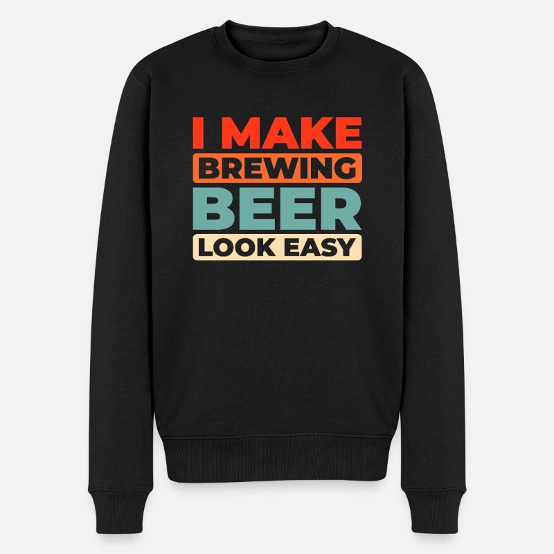 Constructeur - Pull Premium bio Homme - noir