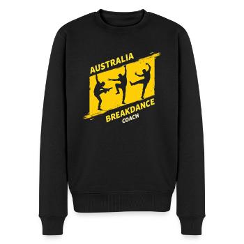 Breakdance Coach Motiv – Tänzer Outfit mit Stil - Männer Premium Bio Pullover - Schwarz - Vorne - Nico (187cm)