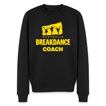 Breakdance Coach Motiv – Tänzer Outfit mit Stil - Männer Premium Bio Pullover - Schwarz - Vorne - Nico (187cm)