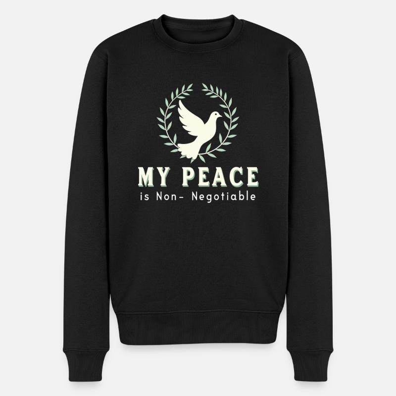 "découvrir Mon - Pull Premium bio Homme - noir